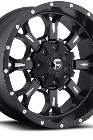 Fuel Krank D517 17x9 +1 6x135/6x139.7mm 106.4mm Matte Black Milled Big Sale