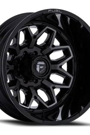Fuel Flux Dually D875 22x8.25 -201 8x200mm 142mm Gloss Black Double Dark Tint Budget