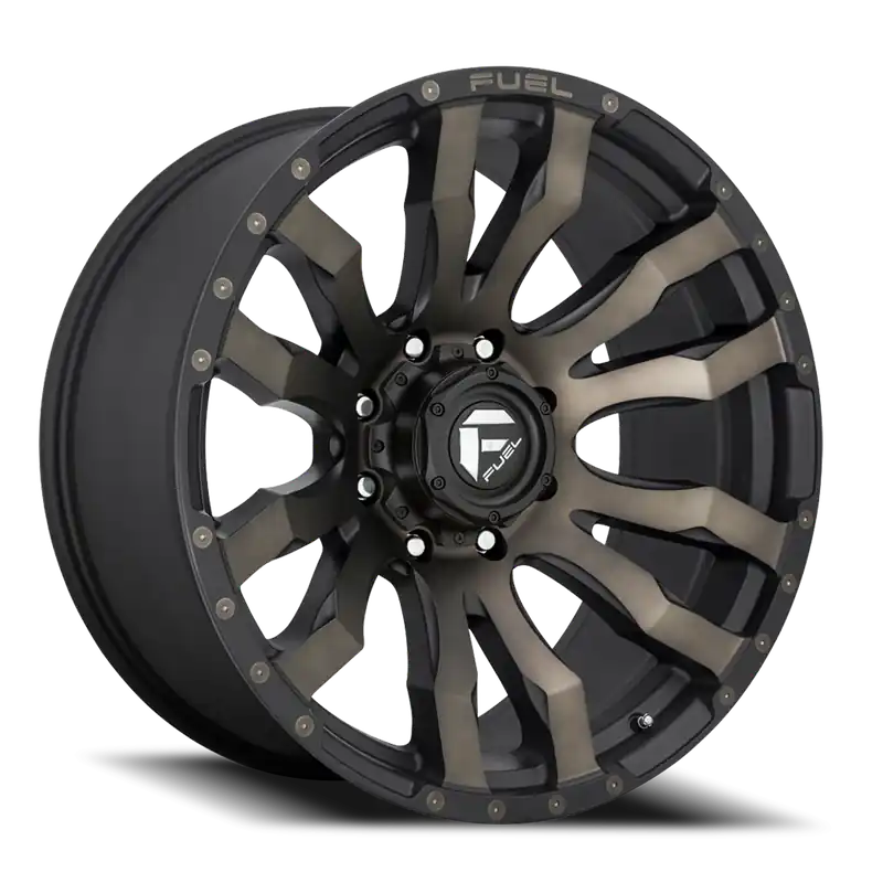 Fuel Blitz D674 18x9 +20 8x180mm 124.2mm Matte Black Double Dark Tint Hot Picks