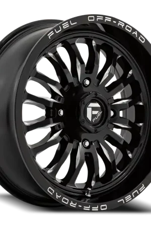 Shop Now Fuel Arc UTV D821 22x7 +13 4x137mm 110.1mm Gloss Black Milled