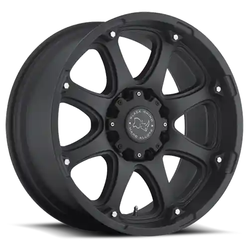 Black Rhino Glamis 18x9 +12 8x170mm 125mm Matte Black Professional Grade