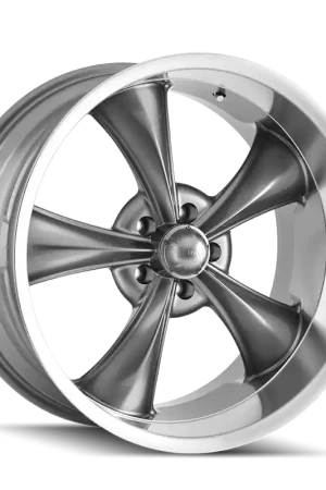 Buy Direct Ridler 695 Gloss Grey Machined 17x7 5x120.65 0mm 83.82mm