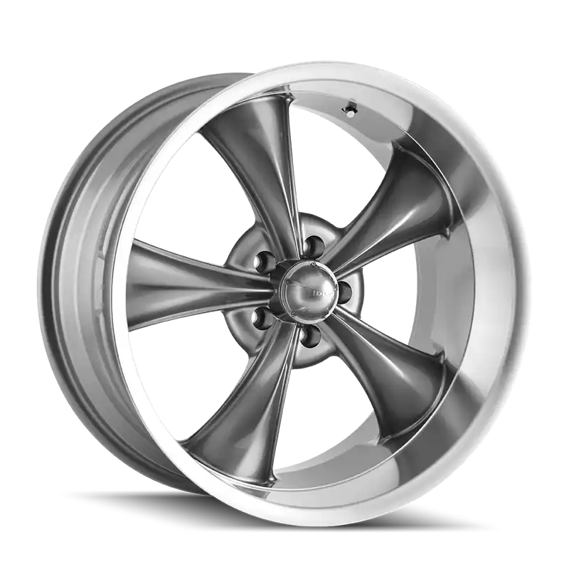 Buy Direct Ridler 695 Gloss Grey Machined 17x7 5x120.65 0mm 83.82mm