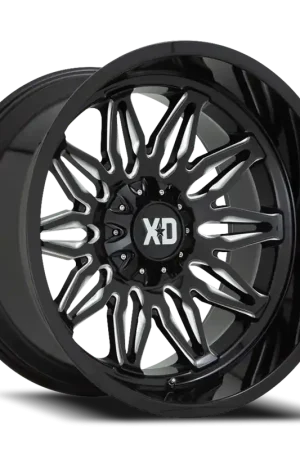 Latest XD Series Gunner XD859 GB-M 20x10 -18 6x135/6x139.7mm 106.1mm Gloss Black Milled