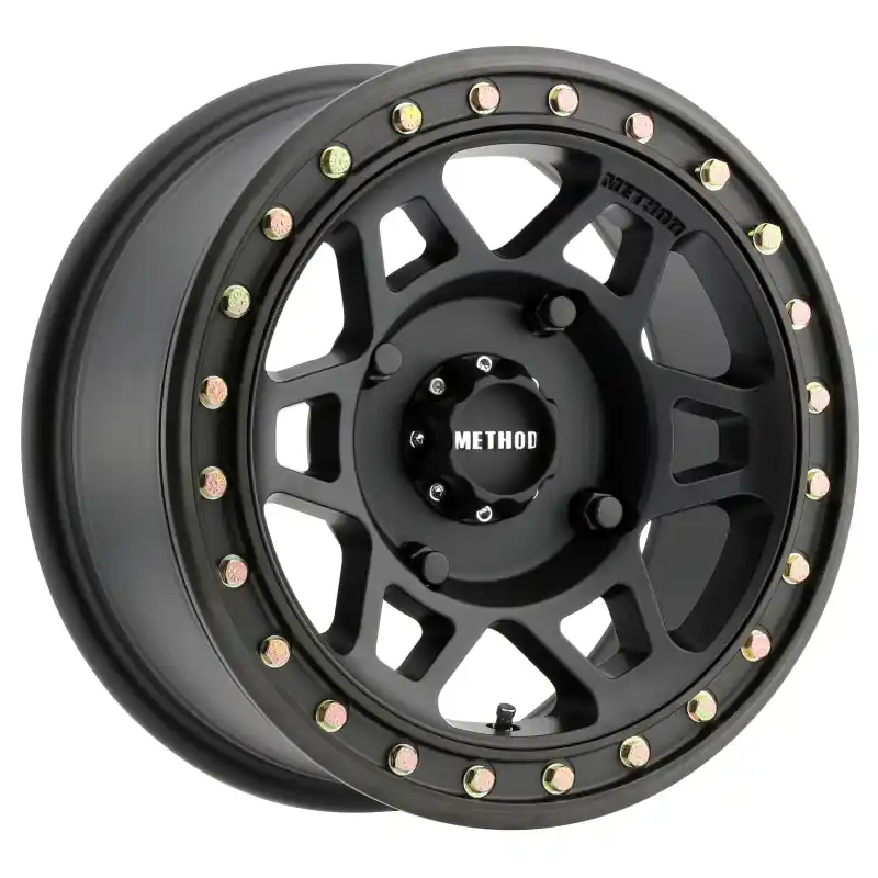 Method MR405 UTV Beadlock 15x7 / 5+2/38mm Offset / 4x136 / 106mm CB Matte Black Wheel Wholesale
