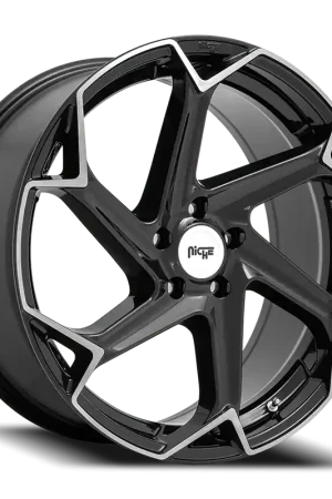 Wholesale Niche Flash M255 20x9 +38 5x112mm 66.56mm Gloss Black Brushed
