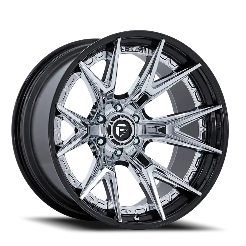 Fuel Catalyst FC402PB 22x12 -44 6x135mm 87.1mm Chrome Gloss Black Lip Top Rated