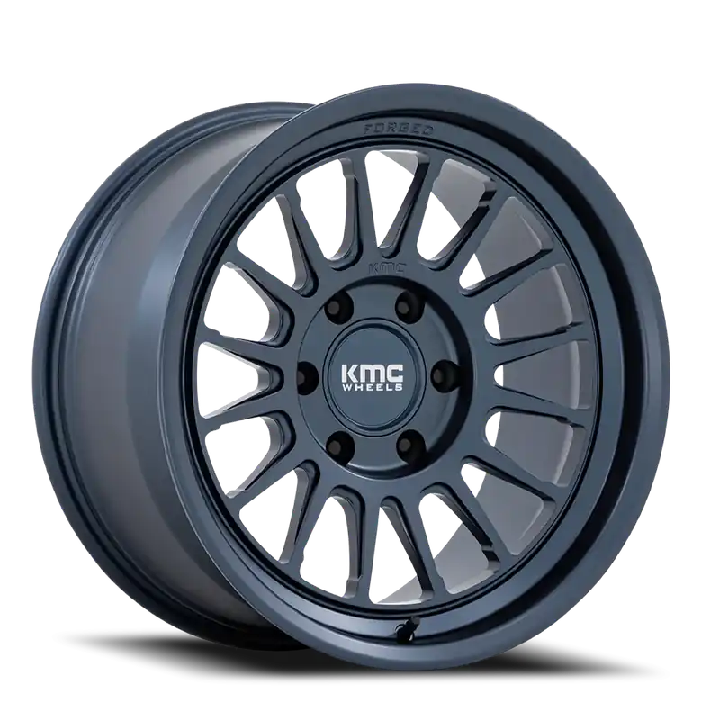 KMC Impact Forged KM447LX 17x8.5 +0 6x135mm 87.1mm Metallic Blue No Minimum Order