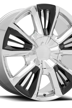 Best Choice Performance Replica PR212 C 22x9 +28 6x139.7mm 78.1mm Chrome Gloss Black Accents