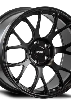 Today Only Konig Forged F1M 18X8.5 5X114.3 ET35 Satin Black Knurled Bead