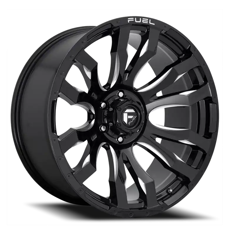 Fuel Blitz D673 20x10 -18 6x139.7mm 106.1mm Gloss Black Milled Budget