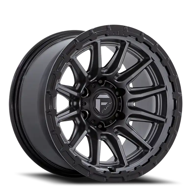 Seasonal Sale Fuel Piston FC866 AB 20x9 +1 6x135mm 87.1mm Matte Gunmetal Gloss Black Lip