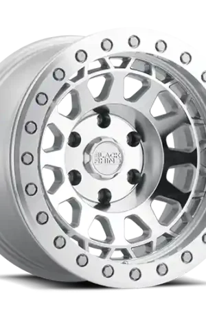Get Yours Black Rhino Primm Beadlock SL 17x8.5 -38 5x127mm 71.6mm Silver Mirror Face-Silver Bolts