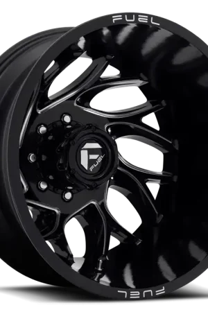 Big Sale Fuel Runner Dually D741 20x8.25 -221 8x210mm 154.3mm Gloss Black Milled