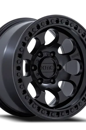 KMC Riot SBL KM550 MX 17x9 -12 5x127mm 71.5mm Satin Black Satin Black Lip Crafted