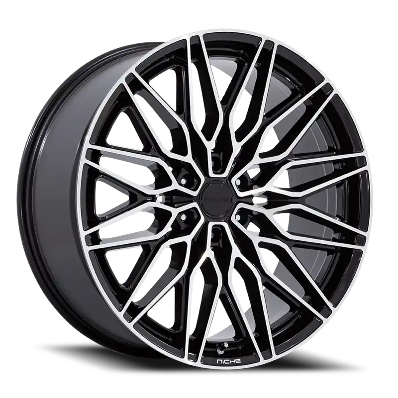 Must Have Niche Calabria 6 BD 24x10 +30 6x135mm 87.1mm Gloss Black Machined