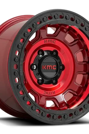 Buy Direct KMC Tank Beadlock KM236 RD 17x9 -15 5x127mm 71.5mm Candy Red