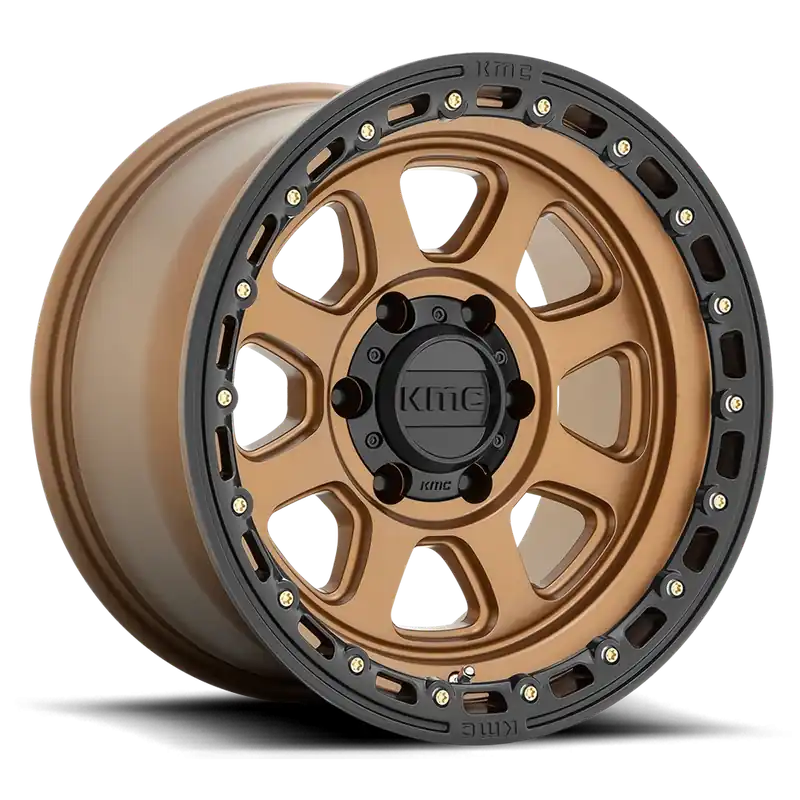 KMC Chase KM548 BRZ 17x9 +0 5x127mm 71.5mm Matte Bronze Black Lip Sale