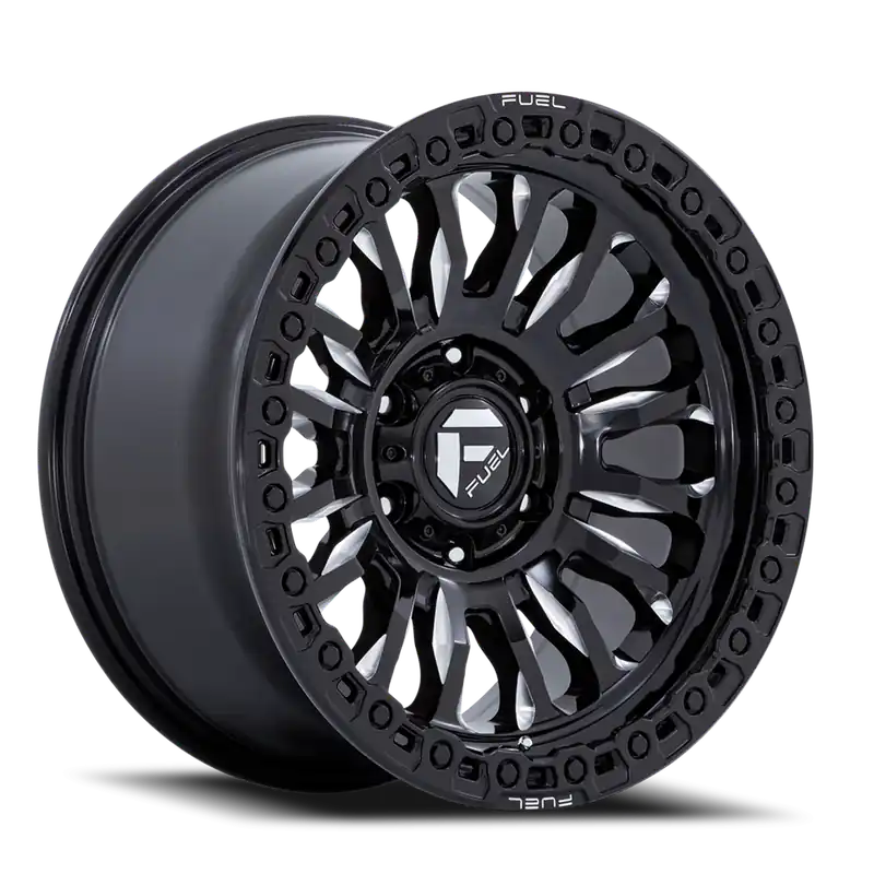 Buy Online Fuel Rincon SBL FC857BE 20x9 +1 6x139.7mm 106.1mm Gloss Black Milled
