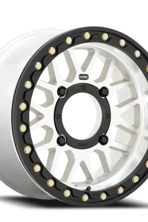 Hot Picks KMC Grenade Beadlock UTV KS235 14x7 +10 4x110mm 86mm Machined Silver