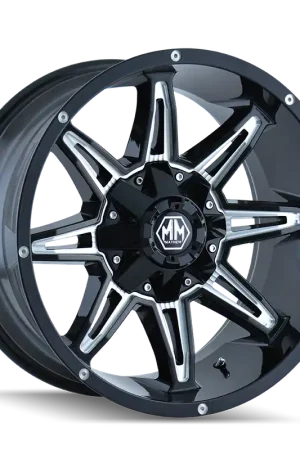 New Arrival Mayhem Rampage 8090 Gloss Black Milled 20x9 6x135/6x139.7 11mm 106mm
