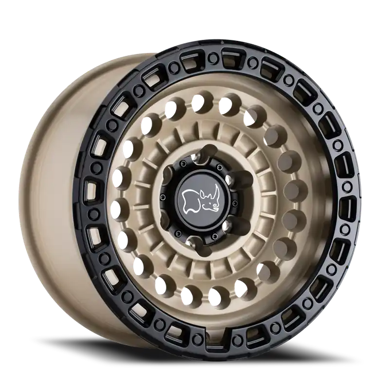 Black Rhino Sentinel DS 20x9.5 -18 5x127mm 71.6mm Desert Sand Black Lip Edge Same Day Shipping