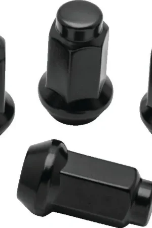 High Quality QuadBoss Lug Nuts 10x1.25 - 14mm-Od - Black - Box of 4