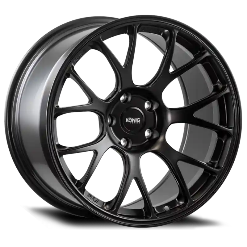 Konig Forged F1M 17X9 4X100 ET45 Satin Black Knurled Bead Hot Picks