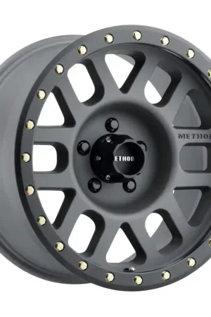 Method MR309 Grid 17x8.5 0mm Offset 5x5 94mm CB Titanium/Black Street Loc Wheel Genuine
