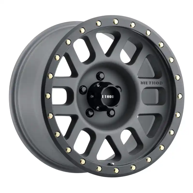 Method MR309 Grid 17x8.5 0mm Offset 5x5 94mm CB Titanium/Black Street Loc Wheel Genuine