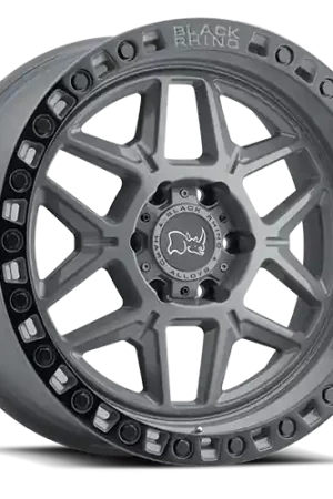 Instant Buy Black Rhino Kelso GY 18x9 +12 6x135mm 87.1mm Battleship Gray Black Lip Edge-Black Bolts