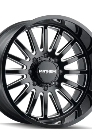 Popular Mayhem Utopia 8114 Gloss Black Milled 20x9 8x165.1 18mm 125.2mm
