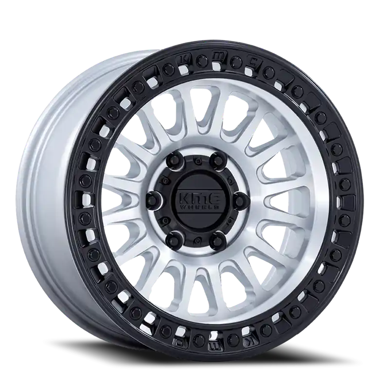 KMC IMS KM552 DB 20x9 +18 6x139.7mm 106.1mm Machined Matte Black Lip Secure Checkout