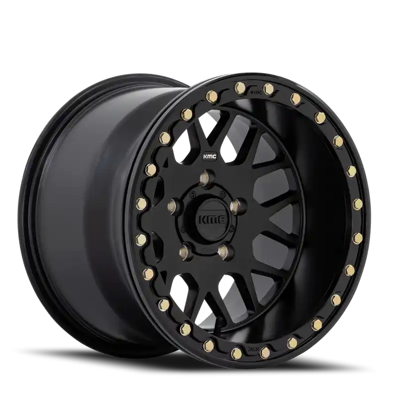 KMC Grenade Beadlock UTV KS235 14x10 +0 4x156mm 132mm Satin Black One Day Deal