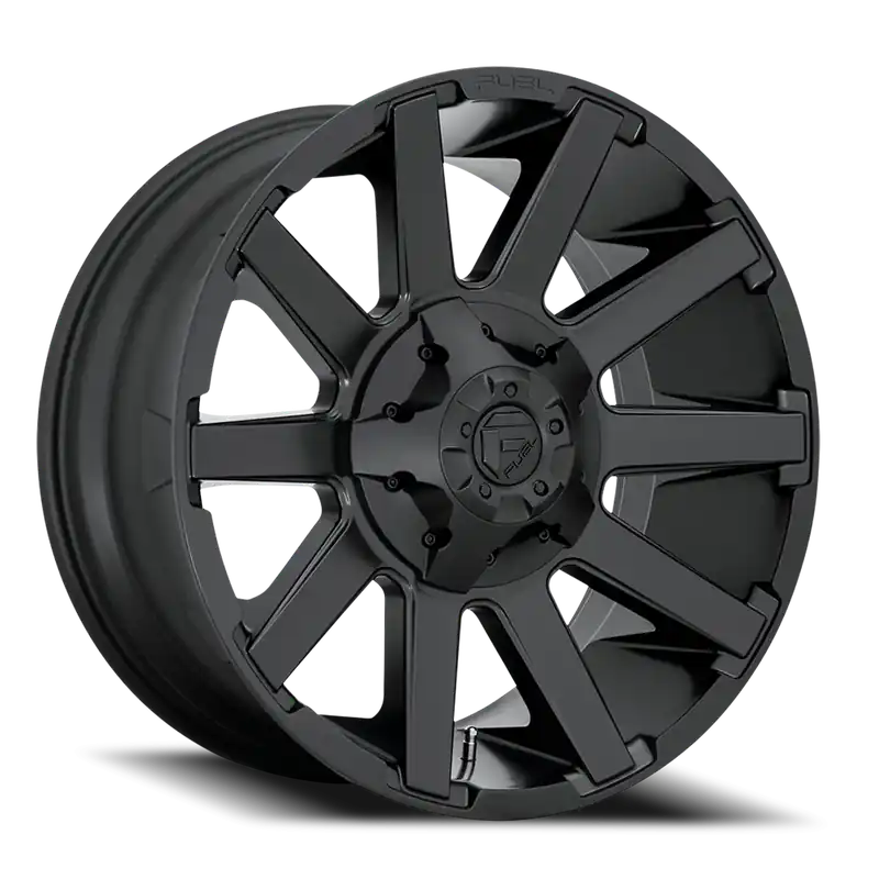 Express Delivery Fuel Contra D437 20x10 -18 8x165.1mm 125.1mm Matte Black