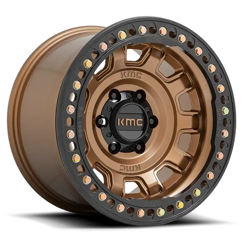 Worldwide Shipping KMC Tank Beadlock KM236 MB 17x9 -38 8x170mm 125.1mm Matte Bronze