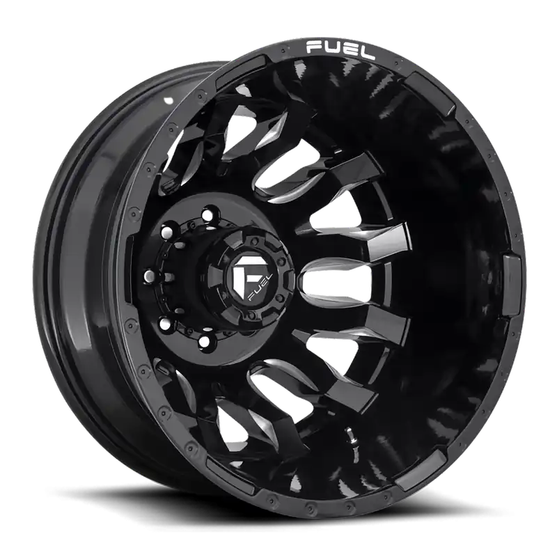 Shop Now Fuel Blitz Dually D673 20x8.25 -202 8x200mm 142mm Gloss Black Milled