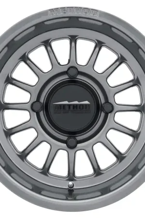 Modern Method MR411 Bead Grip 15x10 / 6+4/25mm Offset / 4x136 / 106.25mm CB Gloss Titanium Wheel