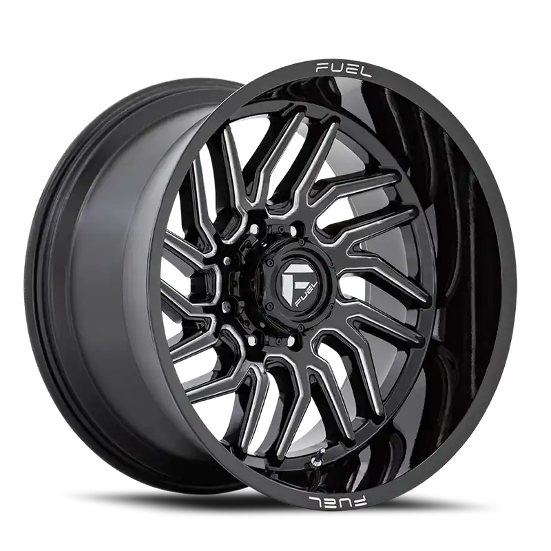 Free Shipping Fuel Hurricane D807 20x9 +1 8x180mm 124.2mm Gloss Black Milled