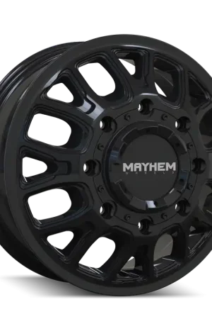 Must Have Mayhem Cogent Dually (8107D) Gloss Black 17x6.5 8x210 125mm 154.2mm