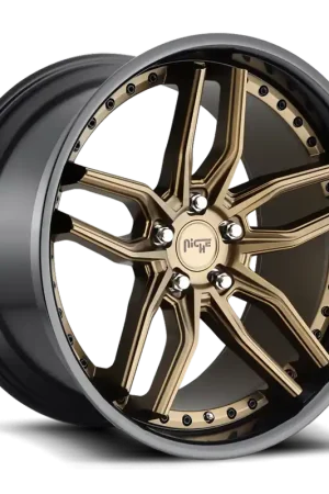 Niche Methos M195 20x10.5 +40 5x112mm 66.5mm Matte Bronze Black Bead Ring Special Offer