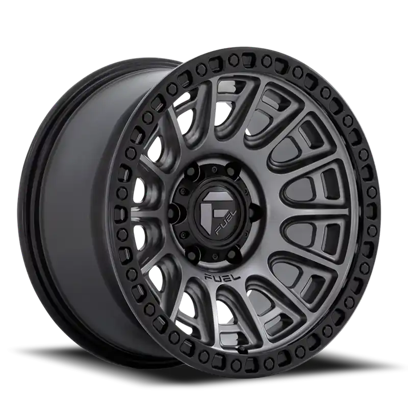 Special Discount Fuel Cycle D835 20x9 +1 6x135mm 87.1mm Matte Gunmetal Black Ring