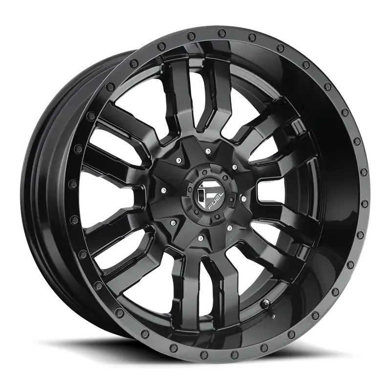 Weekend Sale Fuel Sledge D596 18x9 +20 8x180mm 124.2mm Matte Black Gloss Black Lip