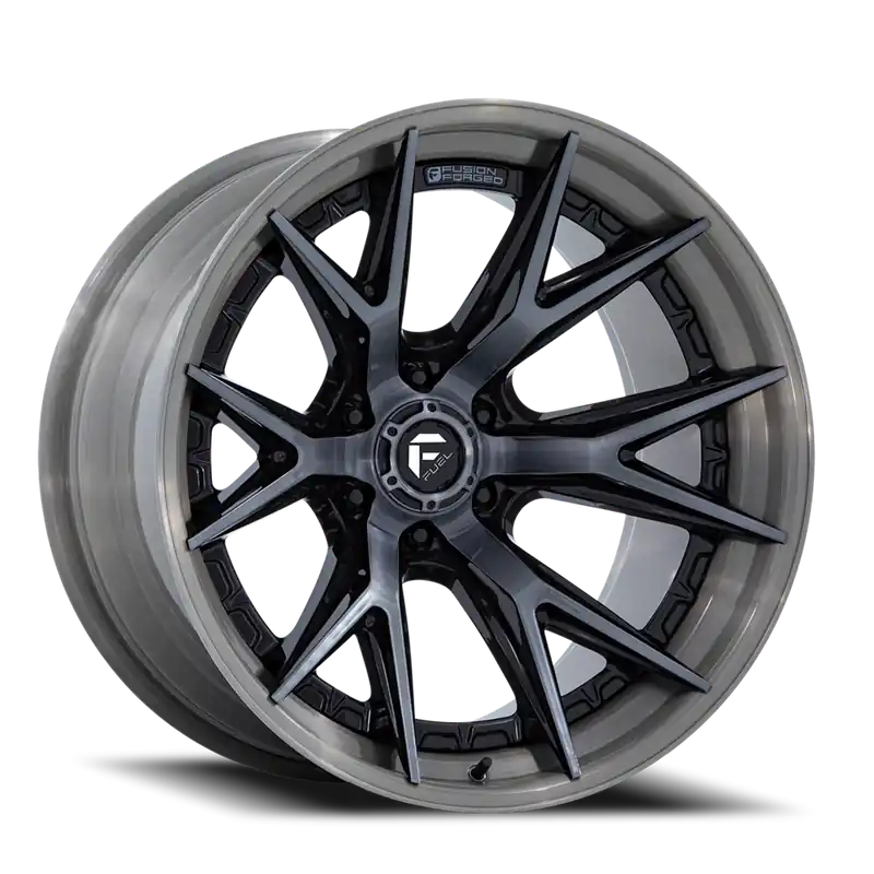 Fuel Catalyst FC402BT 22x10 -18 6x135mm 87.1mm Gloss Black Brushed Dark Tint Free Returns