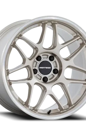 Motegi MR158 Tsubaki GD 18x10.5 +25 5x114.3mm 72.56mm Motorsport Gold Machined Lip New Arrival