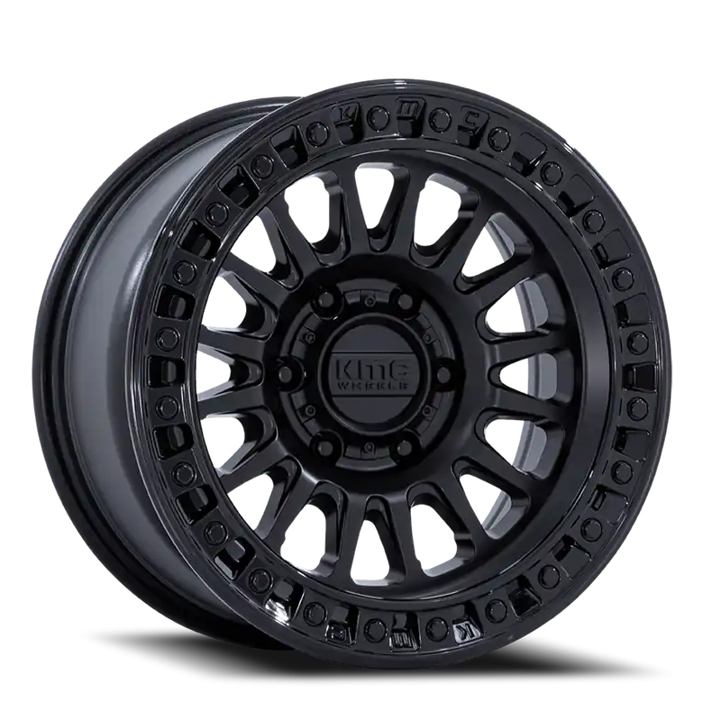 Limited Time KMC IMS KM552 MB 18x9 +18 6x139.7mm 106.1mm Matte Black Gloss Black Lip