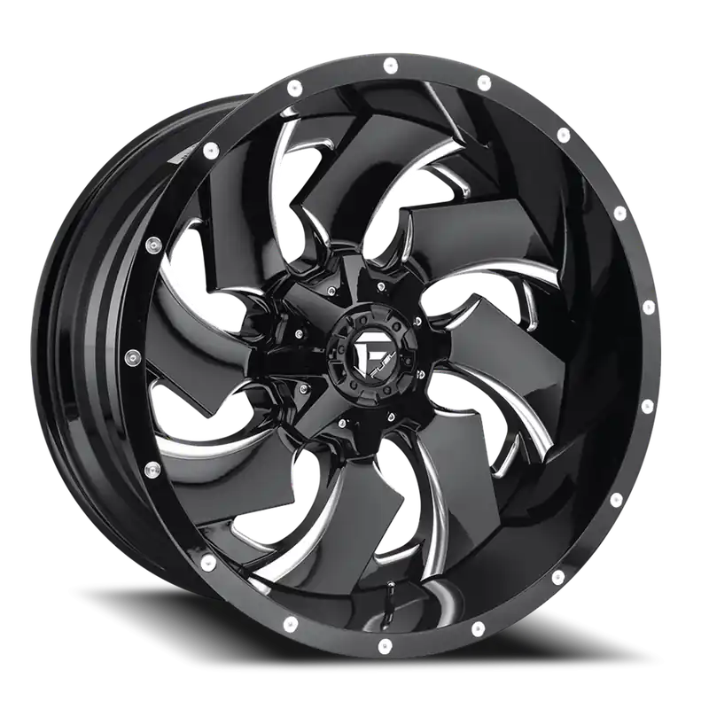 Fuel Cleaver D574 20x10 -18 8x165.1mm 125.2mm Gloss Black Milled Original