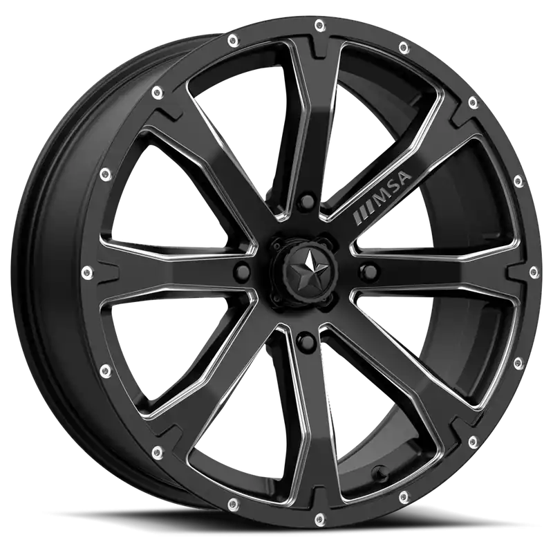 Limited Edition MSA Bounty M42 14x7 +10 4x110mm 86mm Satin Black Milled