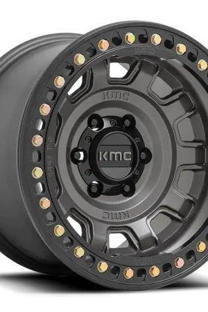 Best Seller KMC Tank Beadlock KM236 GY 17x9 -38 5x127mm 71.5mm Anthracite