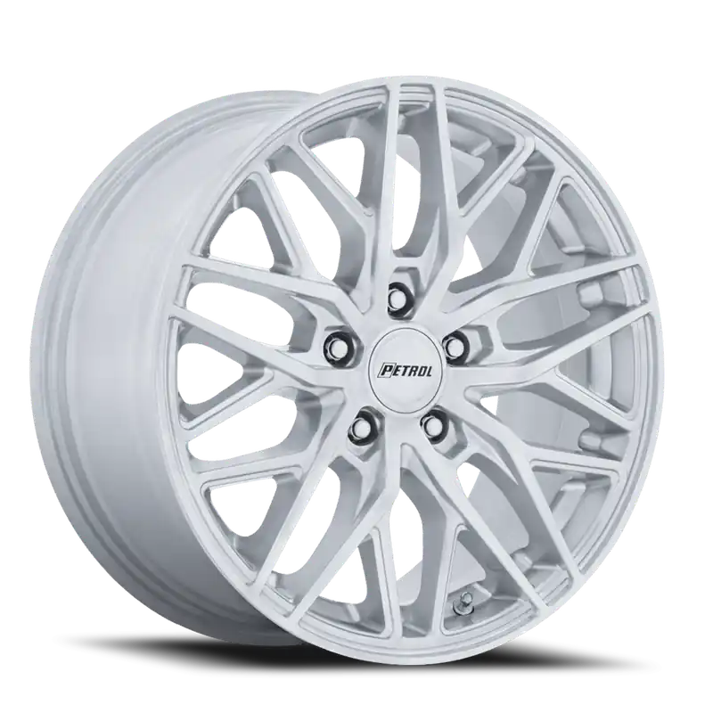 Petrol P3E SD 17x8 +35 5x100mm 72.56mm Gloss Silver Machined Brushed Buy Direct